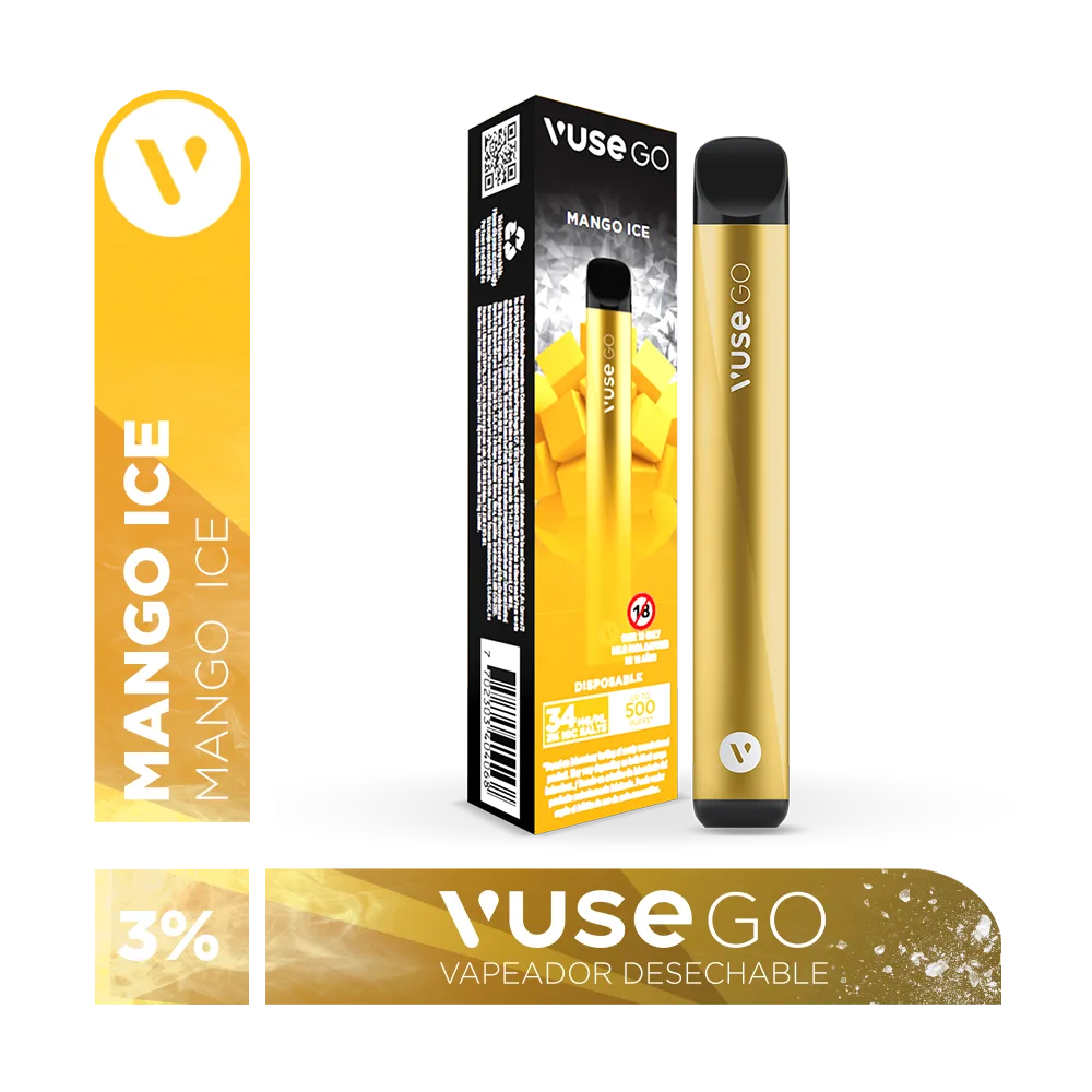 Vape Vuse Go Mango Ice 3% - JR Licores Junior Vape Vuse Go Mango Ice 3% - JR Licores Junior