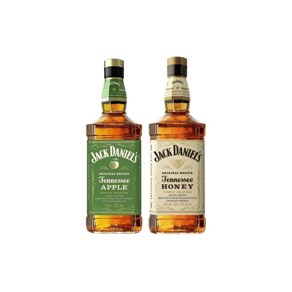 Whisky Jack Daniels Apple Botella 700 ML + Whisky Jack Daniels Honey 700 ML